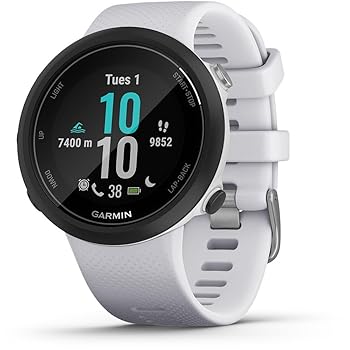 Garmin Swim 2 Easy to Use Lightweight GPS Swimming Smartwatch (Whitestone)