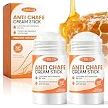 2 Stick Antirozaduras,Bálsamo antirozaduras,Sport Crema Anti-Fricción,Crema Anti Rozaduras Para Muslos, Previene Eficazmente Rozaduras, para Muslos, Hombros, Pecho y Pies(50g)