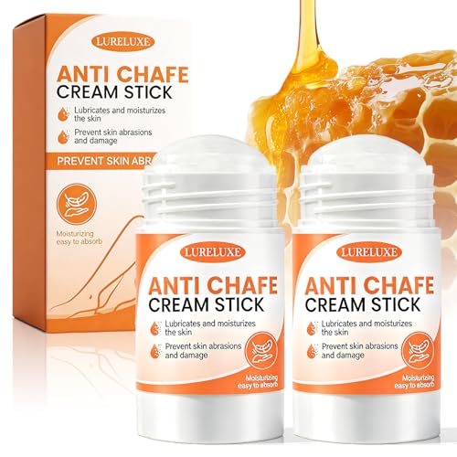 2 Stick Antirozaduras,Bálsamo antirozaduras,Sport Crema Anti-Fricción,Crema Anti Rozaduras Para Muslos, Previene Eficazmente Rozaduras, para Muslos, Hombros, Pecho y Pies(50g)