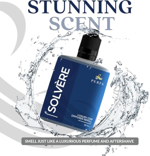 Image of Solvere Car Air Freshener Refill (50ml) | Long Lasting Car Perfume with Solvere Fragrance | Strong Automotive Air Freshener by Perfa