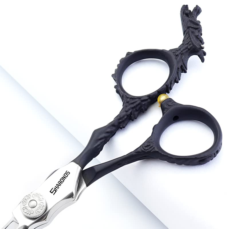 6 Zoll Salon Friseur spezielle Haare schneiden Schere (2Stück B) | 440c hohe Härte scharfe professionelle Friseur Schere