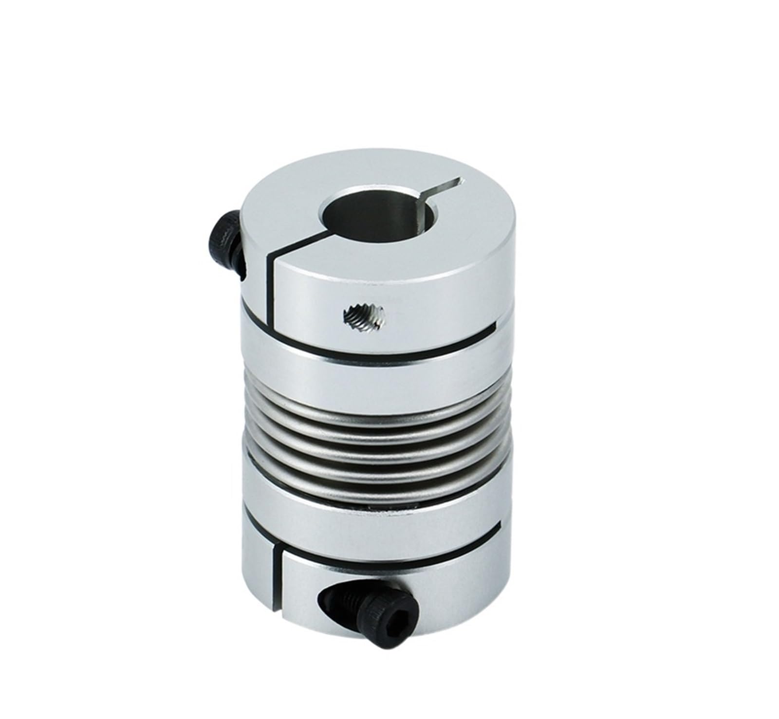 Rigid coupling,Stainless steel rigid coupling 1pcs D25L38 Bellows Coupler Aluminum Alloy Shaft Coupler(6mmx8mm)