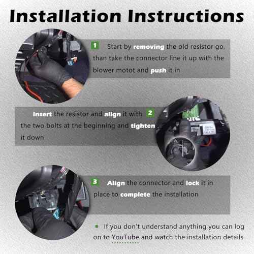 Image of Front or Rear Manual Temp AC Control Module HVAC Blower Motor Resistor Compatible with Ford 2007-2010 Explorer / 2007-2010 Explorer Sport Trac - for Mercury 2007-2010 Mountaineer Replaces 7L2Z19A706A