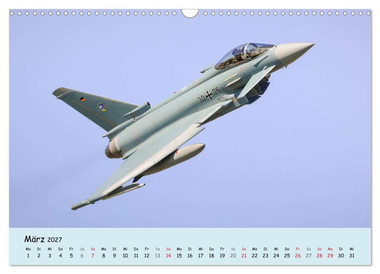 CALVENDO - Luftüberlegenheit - Kampfjets in Aktion (Wandkalender 2027 DIN A3 quer), Monatskalender: Faszinierende Aufnahmen von Kampfjets in Aktion.
