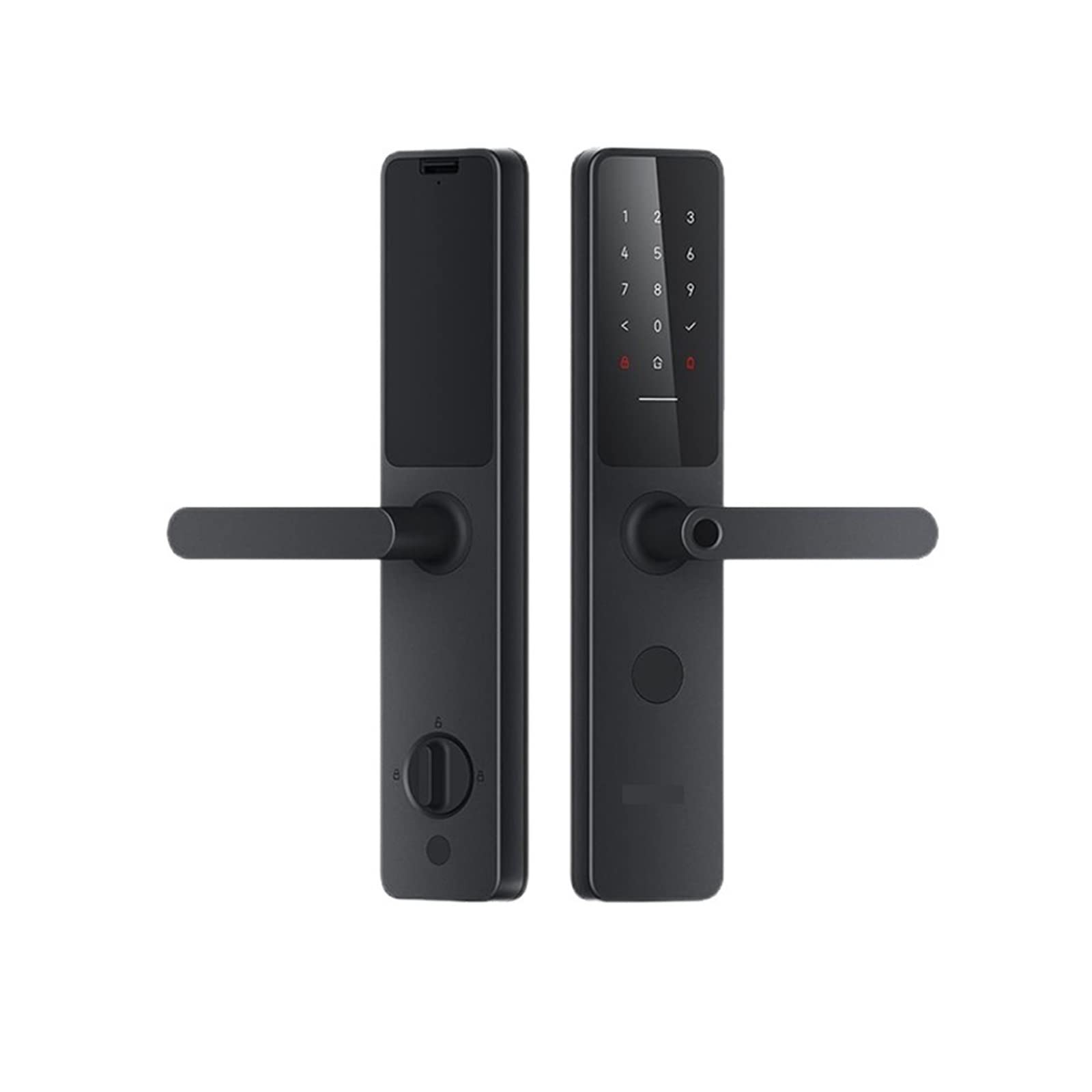 MOSKAV Smart Türschloss A100 Pro Zigbee Bluetooth 5.0 Kompatibel für Apple Homekey Entsperren Fingerabdruck Entsperren Arbeit mit Homekit Home (Farbe: 80-120mm)