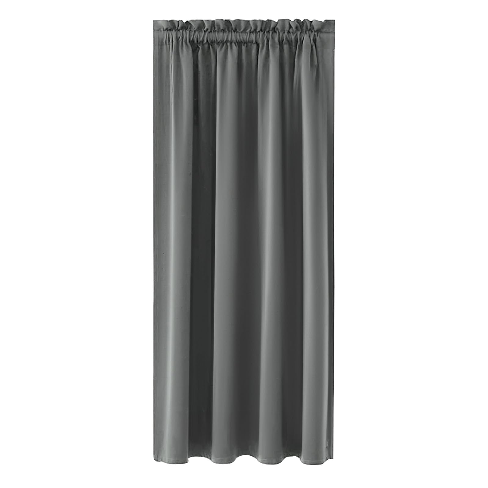 NAKIHOUSE Grey Blackout Curtains, Thermal Curtains 95 Inch Drop Slot Top Curtains