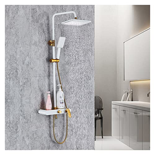Système de pomme de douche anti calcaire pour mitiger le manque de pression