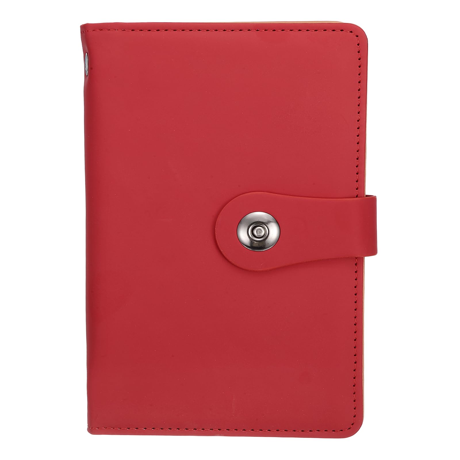 PATIKIL 100 Envelope Challenge Binder, A6 PU Leather Savings Challenges Book with Envelopes Money Saving Binder with Horizontal Insert for Office Budgeting Saving Expense, Red