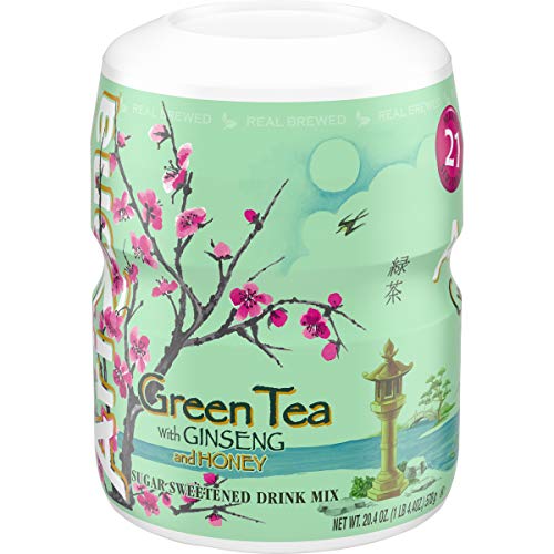 Arizona Green Tea With Ginseng & Honey Sugar Sweetened Powdered Drink Mix, 20.4 Oz. Canister (Pack Of 12) #TOP2