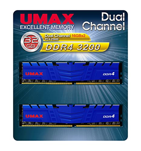 UMAX DDR4 3200 32GB (16GB×2枚)2枚セットメモリ 51XvVUjZaWL.jpg