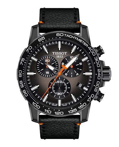 Tissot Supersport Chrono Basketball Edition 316l - Reloj De Cuarzo Con Revestimiento De Pvd Negro Para Hombre, Negro, Cuero, T1256173608100 Tissot Supersport Chrono Basketball Edition 316l - Reloj De Cuarzo Con Revestimiento De Pvd Negro Para Hombre, Negro, Cuero, T1256173608100