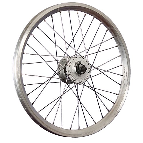 Laufrad 20 Zoll Vorderrad Fahrrad Dynamic 3 Shimano DH-3C3000 Nabendynamo Silber