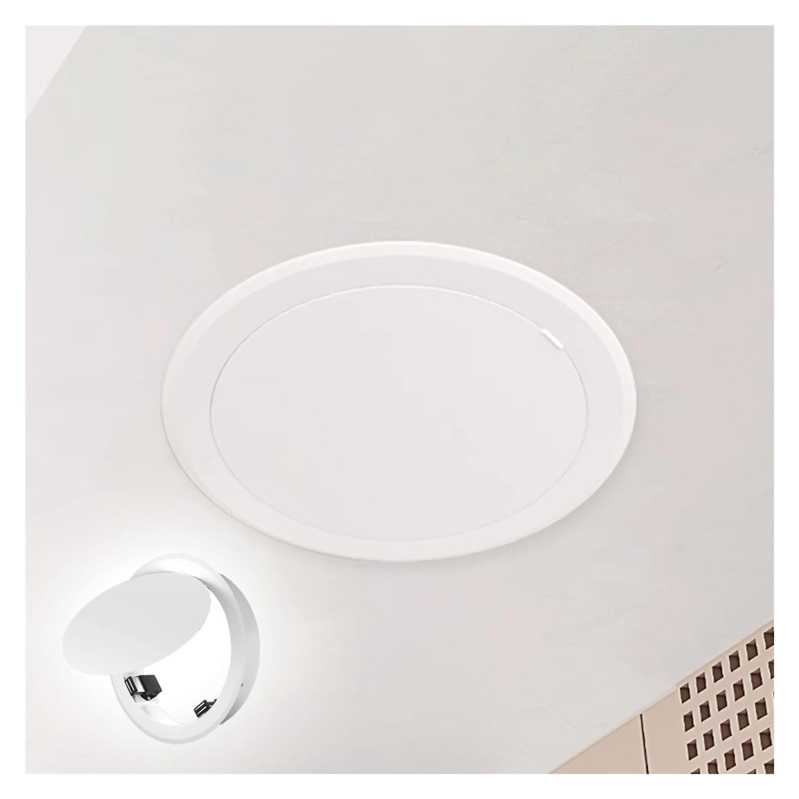 Trappe d'accès isolée pour un plafond de couloir discret