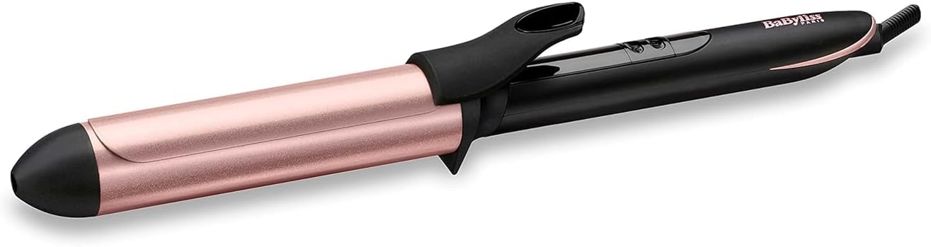Hair Curling Iron, Extensive Wide Reach 32mm Curling Tong Barrel, Ultra-Fast Heat With Led & 6 Temperature Setting 160°C-210°C, 2.5m Ceramics Swivel Cord, C452SDE (Rose Quartz) (UAE Version)