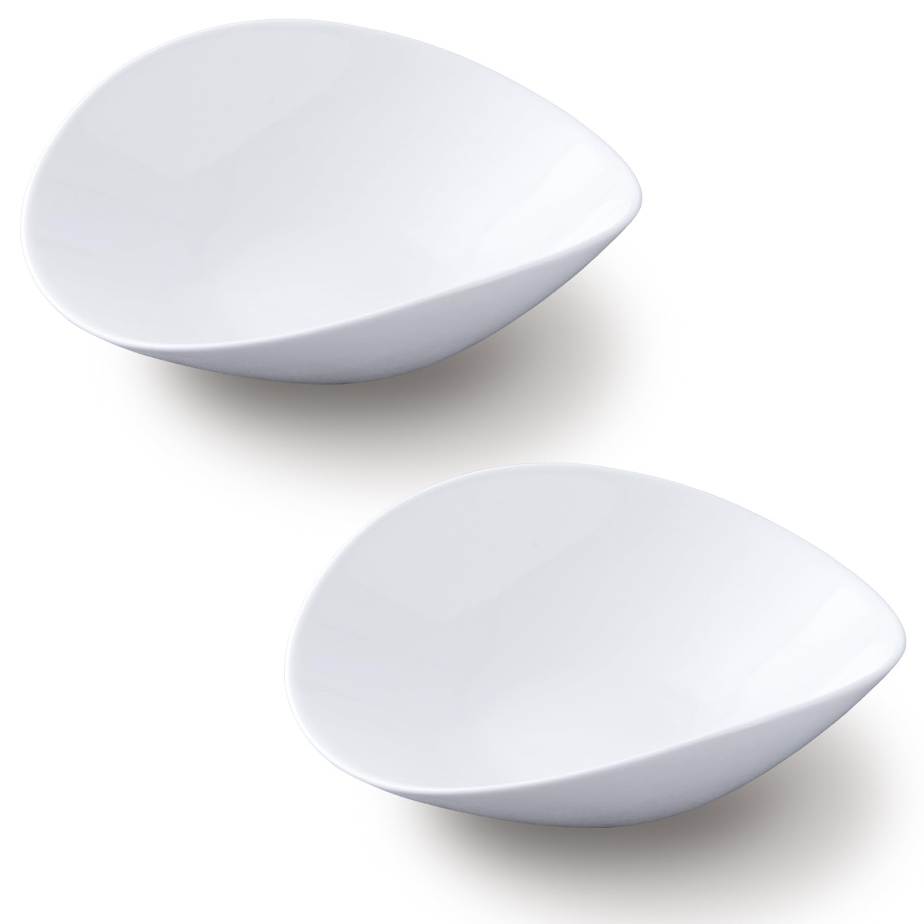 Amazon.co.jp: 【2枚セット】16cm楕円ボウルS/ホワイト【240cc/白/食器