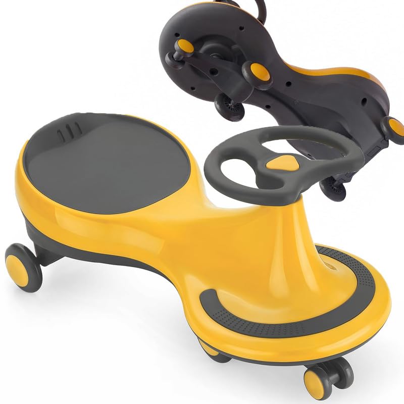 Image of JoyRide Magic /Swing Car Ride On for Kids Yellow