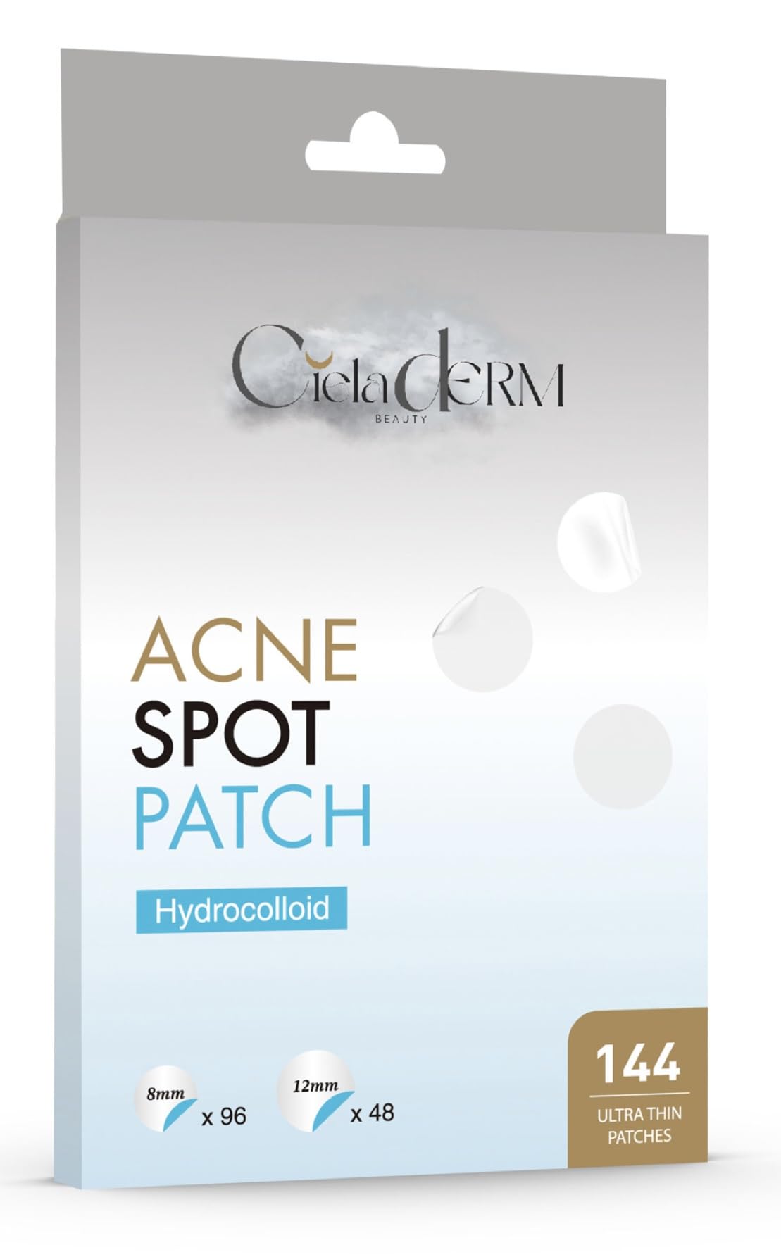 Acne Spot Patch by CielaDerm Hydrocolloid Acne Pimple Patch for Covering Zits and Blemishes Spot Stickers for Face