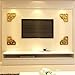 Produktbild JWQT Chinesische Grenze dreidimensionale Acryl spiegel Wand Wand-TV Wohnwand Grenze moderne chinesische Wohnzimmer Eingang Aufkleber, 340 Preis von 4 Rahmen in Gruppe-1 der Chinesischen Gold frame, Klein