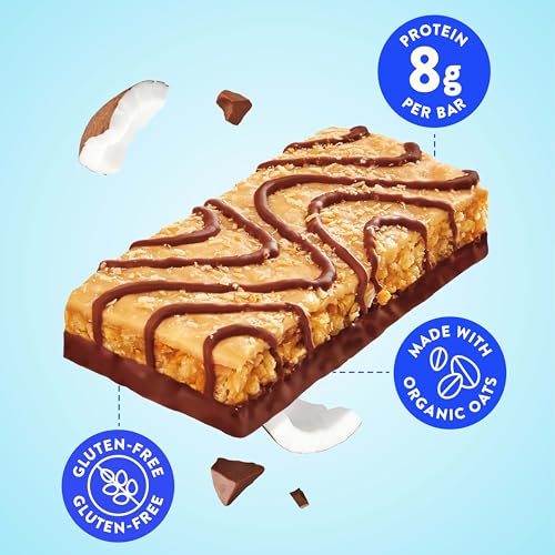 LUNA Bar Chocolatey Dipped Coconut, Gluten Free Snack Bars, 6ct | Plant-Based Protein Bars, 8g Protein, Non-GMO, Made with Organic Oats and Coconut - image 4