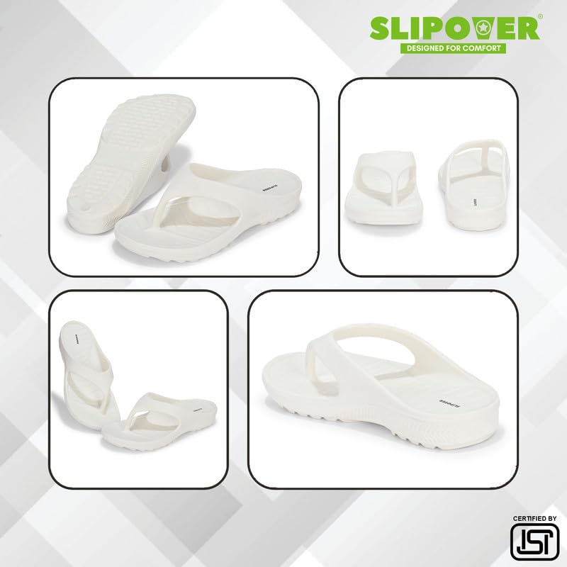 Image of SLIPOVER Flip Flop (W Boost) Slippers for Women Stylish|Comfortable|Soft|Lightweight|Anti-Skid|Arch Support|Lab Tested|Casual|EVA Slippers|Sandals|Chappals, Ideal for: Womens|Girls