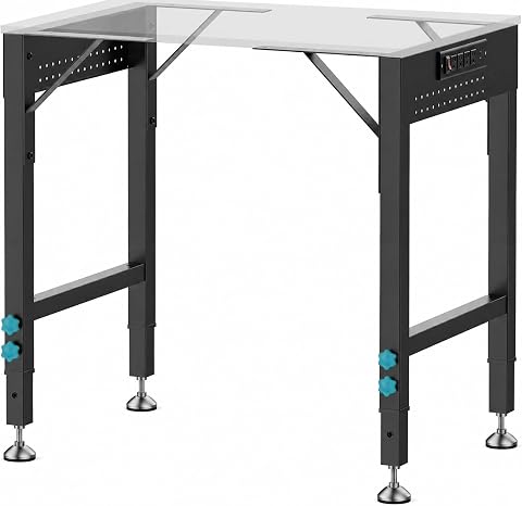 Seesii Heavy Duty Metal DIY Workbench Frame with Floor Protectors — $84.99 (23% off)