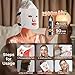 Red Light Therapy for Face-LED Face Mask Light Therapy with 3 Gears,2500mAh Battery,Remote Control,Infrared Red Light Therapy Mask for Home Working Travel Yoga Sleep