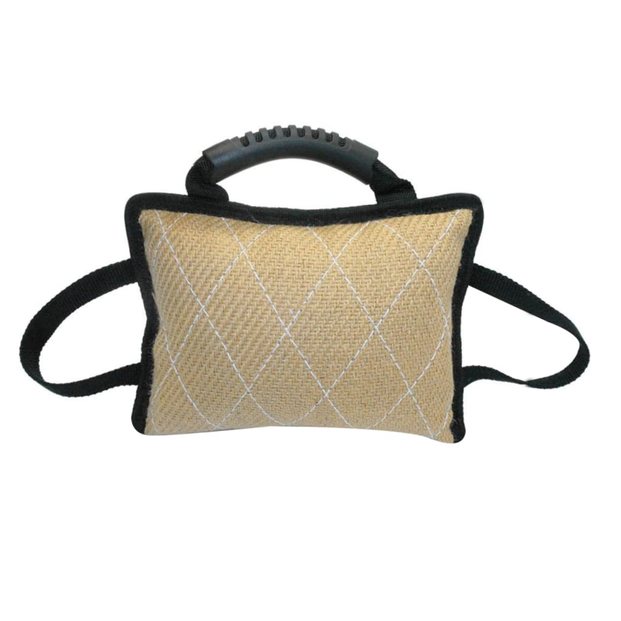Coussin de dressage robuste pour chien avec 3 poignées en matériau résistant
