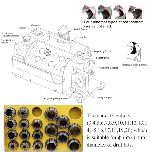 PreAsion MR-20G Drill Bits Sharpener