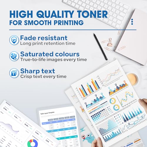 Image of TN227 TN-227BK /C /M /Y Toner Cartridge 4 Pack Compatible Replacement for Brother TN-227 Toner Cartridges Work with MFC-L3770CDW HL-L3290CDW HL-L3270CDW Printer