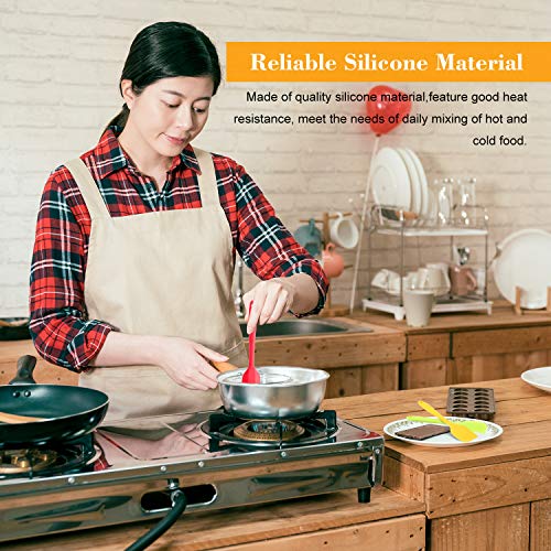 Spatules en silicone de cuisine lot de 7 ustensiles pour la cuisson
