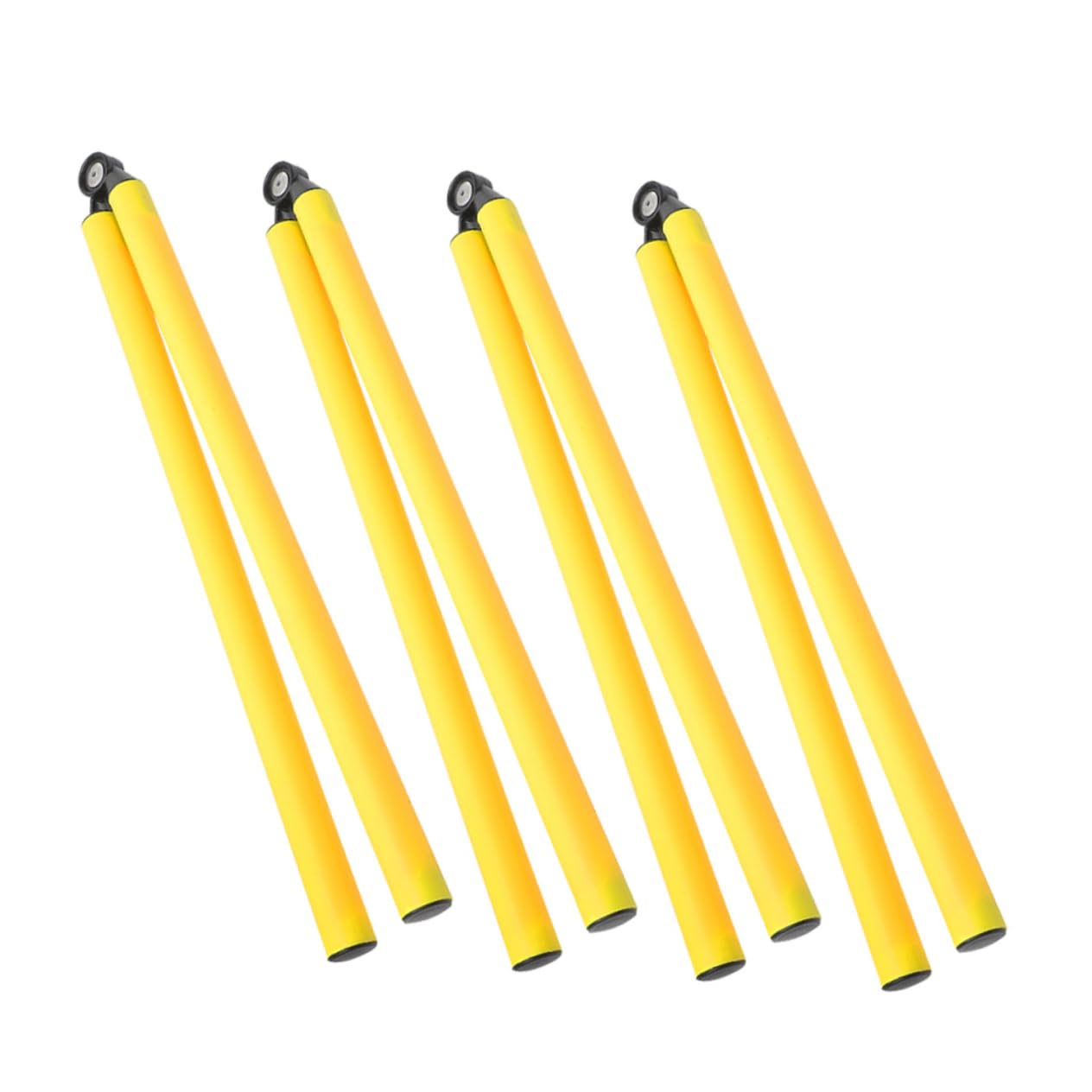 Yardwe 4Pcs Soccer Training Poles and Basketball Game Markers Durable Portable Design for Outdoor Sports Activities Flexible Impact Absorbing Bars Bright Color for High