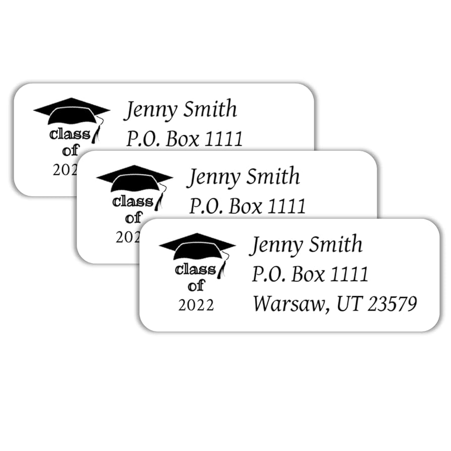 amazon-com-30-personalized-graduation-class-of-return-address-labels-office-products