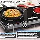 Kochplatte,CUSIMAX 3500W Infrarot Doppelkochplatte,Edelstahl kochplatten 2er elektrisch mit LED Display,Timer,Touch-Steuerung,Kindersicherung,Schwarz Glaskeramik Kochplatte Burner