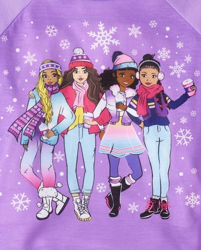 Image of The Children's Place girls Long Sleeve Top and Pants,2 Piece Pajama Set