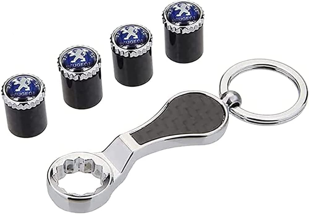 WYHHL Auto Ventilkappen Peugeot - Stylische Staubkappen Für Reifenventile