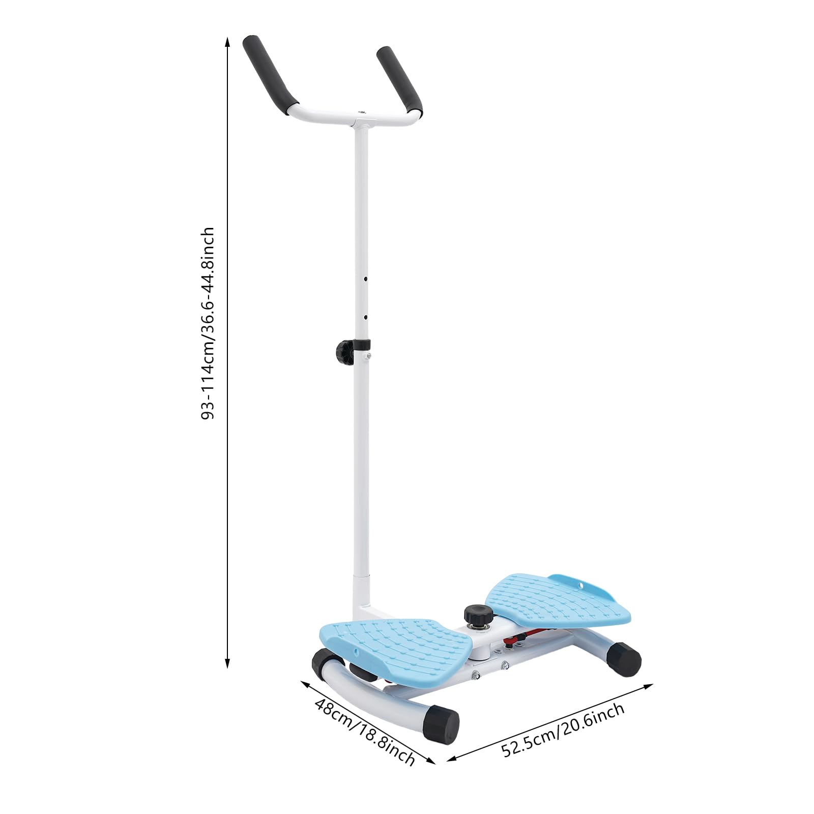 Twist Board Twister talii z uchwytami i taśmami oporowymi, trenażer mięśni brzucha i deska do balansowania w domu, ciche urządzenie fitness do odchudzania, masażu stóp, spalania kalorii i treningu