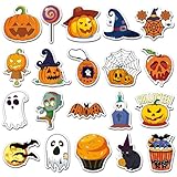 20 Pcs Halloween Fridge Magnets, Funny Pumpkin Shape Magnets, Easy to Clean for Refrigerators, Whiteboards, Halloween Party Decoration (Halloween)
