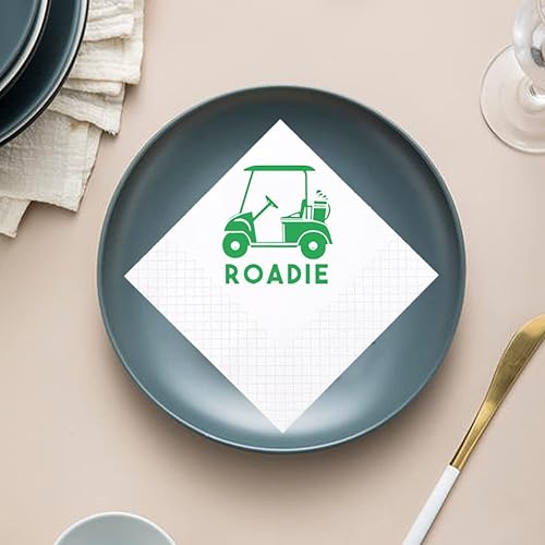 Miniatura 5 de Servilletas de cóctel de golf, paquete de 100 servilletas de papel con temática de golf Par-Fect Together para boda, ensayo, cena, despedida de