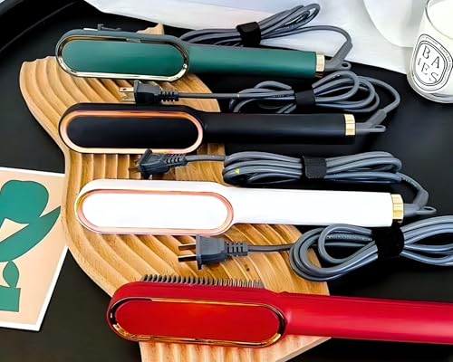 Escova Alisadora de Cabelo 5 em 1 | Secar, Modelar, Alisar, Hidratar e Alinhar | Tecnologia Multipla