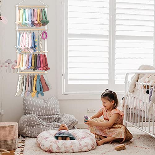 Headband Holder Head Bands Organizer For Girls, Povetire Baby Headbands Hair Accessories Organizer Storage Wall Hanging Decor For Nursery Toddler Girls Room #TOP1