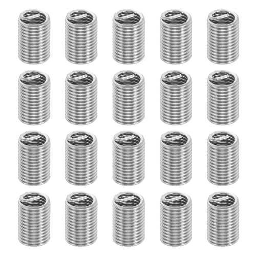 Image of PATIKIL Wire Thread Inserts 3/8-16 UNC 2.5D 23.8mm, 20Pcs 304 Stainless Steel Helical Coiled Wire Screw Threaded Sleeve Sheath for Mechanical Equipment Automotive Repairs