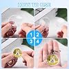 25Pcs 1.4 Inch Round Transparent Acrylic Keychain Blanks with Key Chain Rings Circle Disc Snap-in Photo Picture Keyring for DIY Projects and Crafts #3
