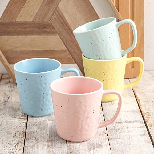 Stone Lain Elena Mix And Match 16 Piece Stoneware Dinnerware Set, Service For 4, Yellow, Blue, Pink, Mint #TOP4