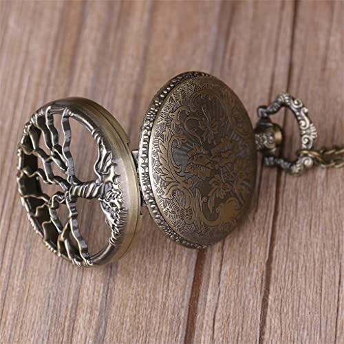 Montre de poche cadeau idéal avec motif arbre de vie symbolique