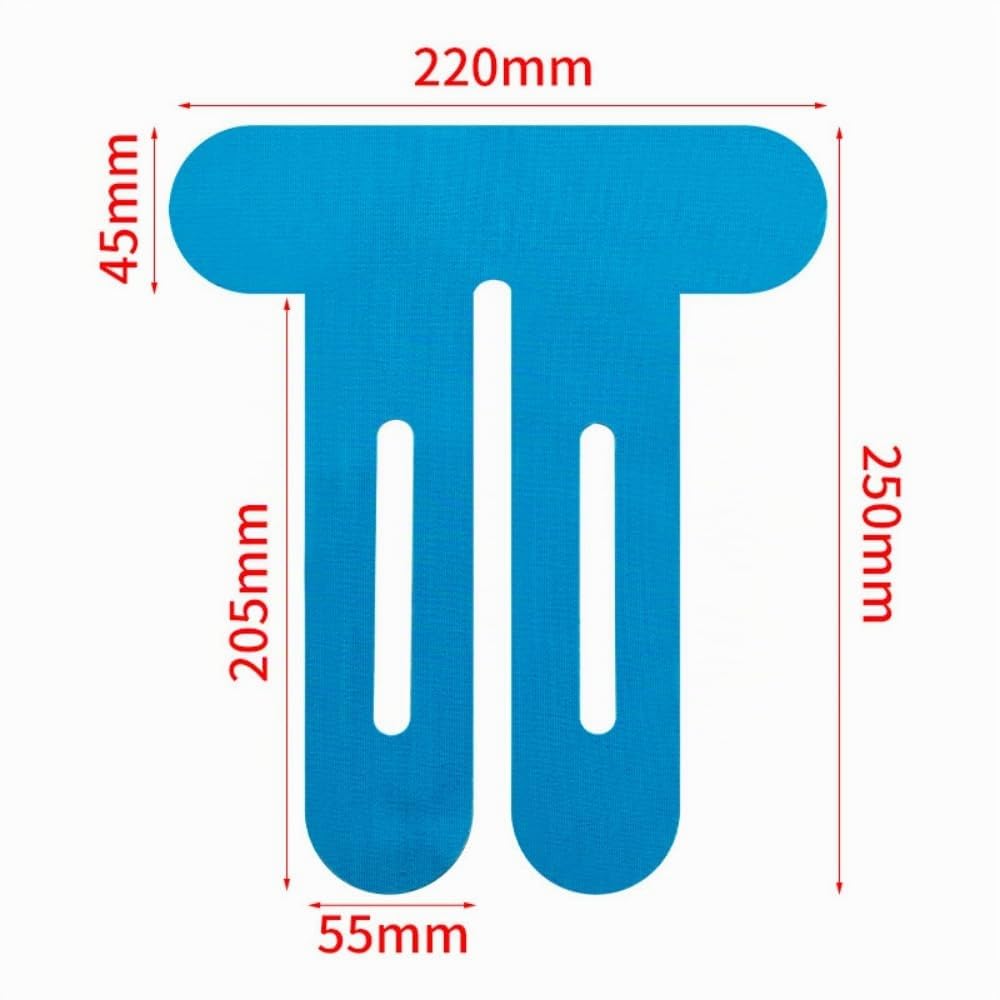 Vairon TAPEX Pro Nastro Per Ginocchio 20 Pezzi PreCut Nastri Kinesiologici Impermeabili, Elastici e Delicati Sulla Pelle,Supporto per Articolazioni e Muscoli