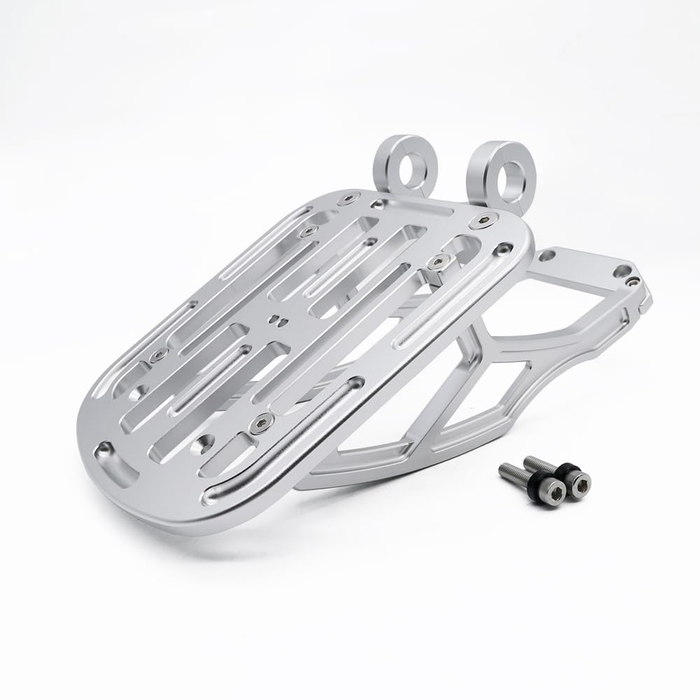Motorrad-Gepäckträger, Gepäckträger, Sitzbezüge, Halterung für HD Dax 125 ST125 2022 2023 2024 2025, CNC, silberfarbenes Aluminium