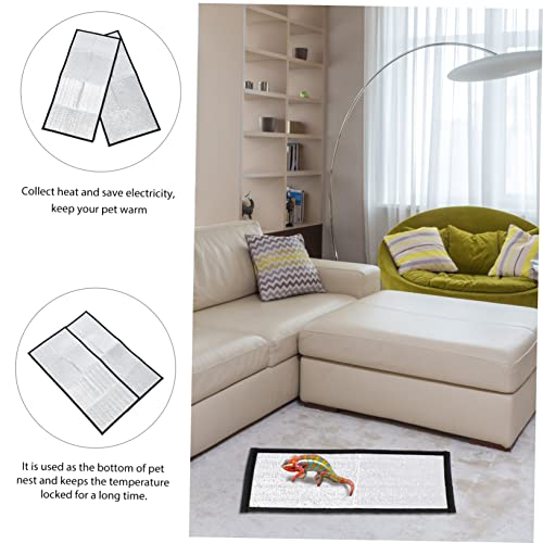2 Pads aislantes reflectantes para terrario de reptiles miniatura 6