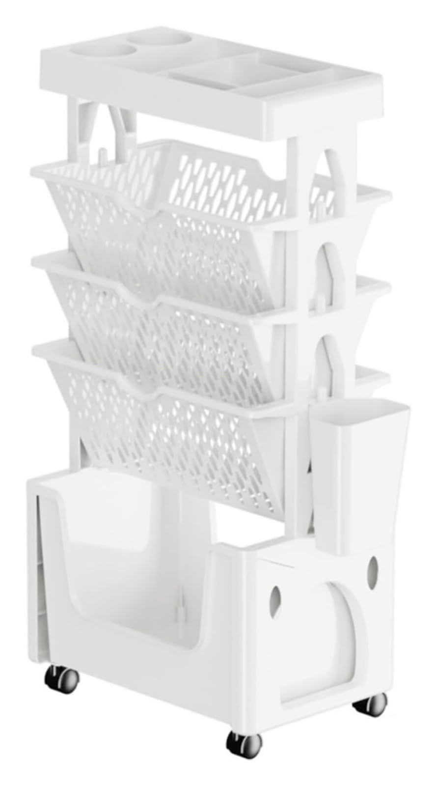 carrello portalibri, carrello for libriLibreria mobile, Libreria con ruote(Parent,White)