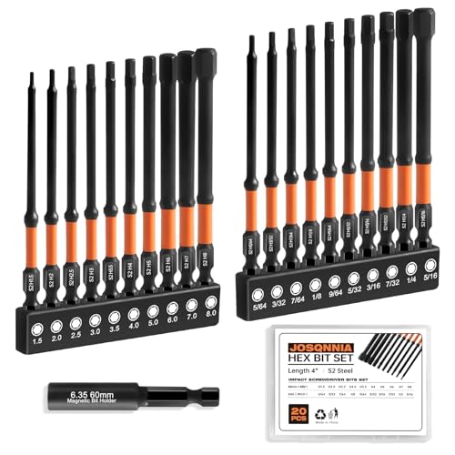Allen Wrench Drill Bit Set for Impact Drivers - 20 Piece 4