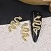 20Pcs Halloween Nail Charms 3D Gold Snake Nail Art Charms Alloy Nail Art Gems and Charms Halloween Nail Jewelry Snake Nail Rhinestones for Acrylic Nails Supplies for DIY Manicure Nail Art Decorations